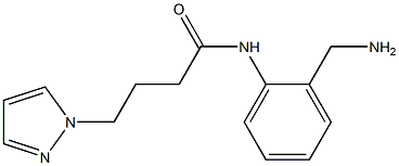 N-[2-(aminomethyl)phenyl]-4-(1H-pyrazol-1-yl)butanamide Struktur