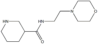 N-[2-(morpholin-4-yl)ethyl]piperidine-3-carboxamide Struktur