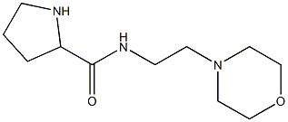 N-[2-(morpholin-4-yl)ethyl]pyrrolidine-2-carboxamide Struktur