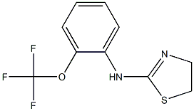 N-[2-(trifluoromethoxy)phenyl]-4,5-dihydro-1,3-thiazol-2-amine Struktur