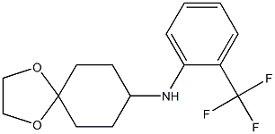 N-[2-(trifluoromethyl)phenyl]-1,4-dioxaspiro[4.5]decan-8-amine Struktur