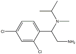 N-[2-amino-1-(2,4-dichlorophenyl)ethyl]-N-isopropyl-N-methylamine Struktur