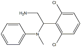 N-[2-amino-1-(2,6-dichlorophenyl)ethyl]-N-methylaniline Struktur