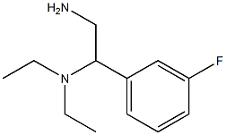 N-[2-amino-1-(3-fluorophenyl)ethyl]-N,N-diethylamine Struktur