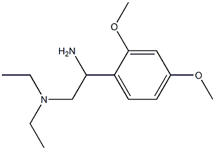 N-[2-amino-2-(2,4-dimethoxyphenyl)ethyl]-N,N-diethylamine Struktur