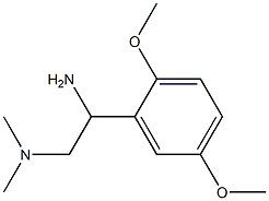 N-[2-amino-2-(2,5-dimethoxyphenyl)ethyl]-N,N-dimethylamine Struktur