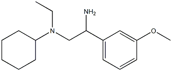 N-[2-amino-2-(3-methoxyphenyl)ethyl]-N-cyclohexyl-N-ethylamine Struktur