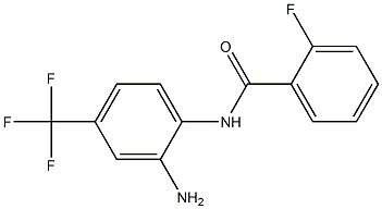 N-[2-amino-4-(trifluoromethyl)phenyl]-2-fluorobenzamide Struktur