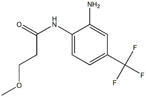 N-[2-amino-4-(trifluoromethyl)phenyl]-3-methoxypropanamide Struktur