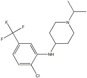 N-[2-chloro-5-(trifluoromethyl)phenyl]-1-(propan-2-yl)piperidin-4-amine Struktur