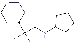 N-[2-methyl-2-(morpholin-4-yl)propyl]cyclopentanamine Struktur