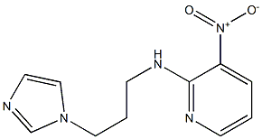 N-[3-(1H-imidazol-1-yl)propyl]-3-nitropyridin-2-amine Struktur