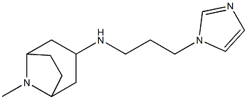 N-[3-(1H-imidazol-1-yl)propyl]-8-methyl-8-azabicyclo[3.2.1]octan-3-amine Struktur