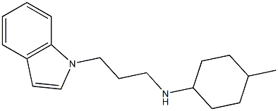 N-[3-(1H-indol-1-yl)propyl]-4-methylcyclohexan-1-amine Struktur