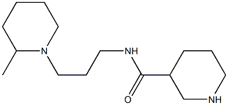 N-[3-(2-methylpiperidin-1-yl)propyl]piperidine-3-carboxamide Struktur