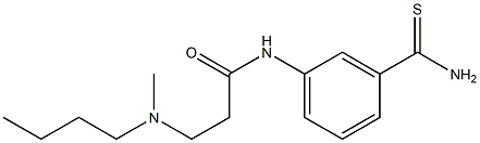 N-[3-(aminocarbonothioyl)phenyl]-3-[butyl(methyl)amino]propanamide Struktur