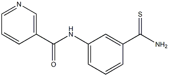 N-[3-(aminocarbonothioyl)phenyl]nicotinamide Struktur