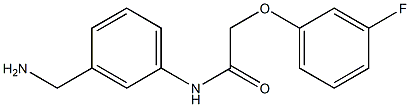 N-[3-(aminomethyl)phenyl]-2-(3-fluorophenoxy)acetamide Struktur