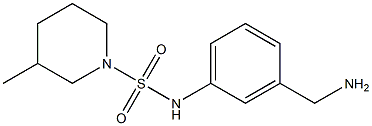 N-[3-(aminomethyl)phenyl]-3-methylpiperidine-1-sulfonamide Struktur