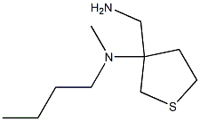 N-[3-(aminomethyl)tetrahydrothien-3-yl]-N-butyl-N-methylamine Struktur