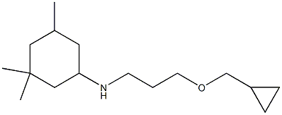 N-[3-(cyclopropylmethoxy)propyl]-3,3,5-trimethylcyclohexan-1-amine Struktur