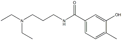 N-[3-(diethylamino)propyl]-3-hydroxy-4-methylbenzamide Struktur