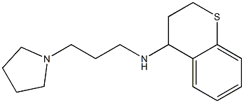 N-[3-(pyrrolidin-1-yl)propyl]-3,4-dihydro-2H-1-benzothiopyran-4-amine Struktur