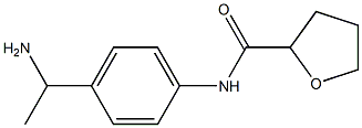 N-[4-(1-aminoethyl)phenyl]tetrahydrofuran-2-carboxamide Struktur