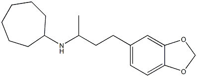 N-[4-(2H-1,3-benzodioxol-5-yl)butan-2-yl]cycloheptanamine Struktur