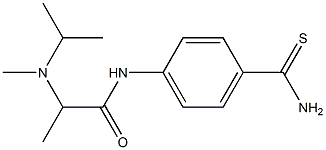 N-[4-(aminocarbonothioyl)phenyl]-2-[isopropyl(methyl)amino]propanamide Struktur