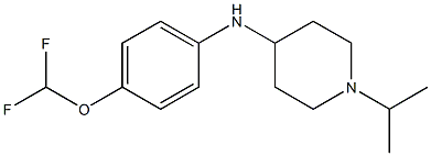 N-[4-(difluoromethoxy)phenyl]-1-(propan-2-yl)piperidin-4-amine Struktur