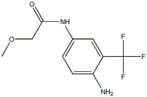 N-[4-amino-3-(trifluoromethyl)phenyl]-2-methoxyacetamide Struktur