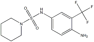 N-[4-amino-3-(trifluoromethyl)phenyl]piperidine-1-sulfonamide Struktur