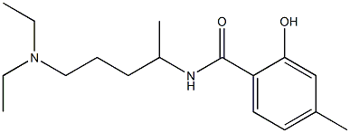 N-[5-(diethylamino)pentan-2-yl]-2-hydroxy-4-methylbenzamide Struktur