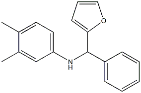 N-[furan-2-yl(phenyl)methyl]-3,4-dimethylaniline Struktur