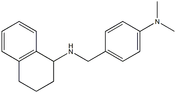 N-{[4-(dimethylamino)phenyl]methyl}-1,2,3,4-tetrahydronaphthalen-1-amine Struktur