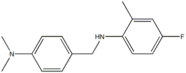 N-{[4-(dimethylamino)phenyl]methyl}-4-fluoro-2-methylaniline Struktur