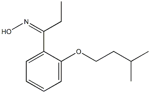 N-{1-[2-(3-methylbutoxy)phenyl]propylidene}hydroxylamine Struktur