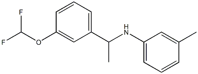 N-{1-[3-(difluoromethoxy)phenyl]ethyl}-3-methylaniline Struktur