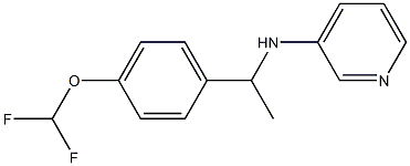 N-{1-[4-(difluoromethoxy)phenyl]ethyl}pyridin-3-amine Struktur