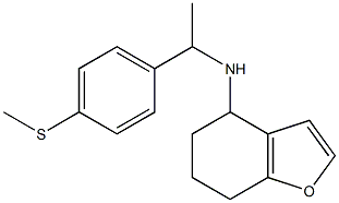 N-{1-[4-(methylsulfanyl)phenyl]ethyl}-4,5,6,7-tetrahydro-1-benzofuran-4-amine Struktur