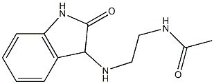 N-{2-[(2-oxo-2,3-dihydro-1H-indol-3-yl)amino]ethyl}acetamide Struktur