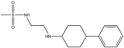 N-{2-[(4-phenylcyclohexyl)amino]ethyl}methanesulfonamide Struktur