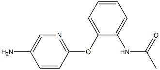 N-{2-[(5-aminopyridin-2-yl)oxy]phenyl}acetamide Struktur