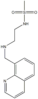 N-{2-[(quinolin-8-ylmethyl)amino]ethyl}methanesulfonamide Struktur