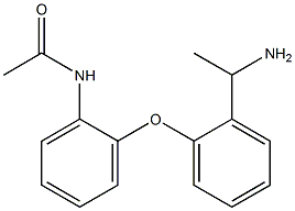 N-{2-[2-(1-aminoethyl)phenoxy]phenyl}acetamide Struktur