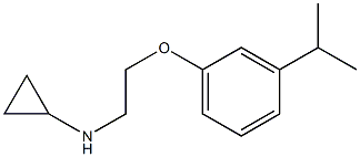 N-{2-[3-(propan-2-yl)phenoxy]ethyl}cyclopropanamine Struktur