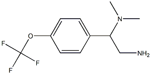 N-{2-amino-1-[4-(trifluoromethoxy)phenyl]ethyl}-N,N-dimethylamine Struktur