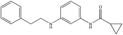 N-{3-[(2-phenylethyl)amino]phenyl}cyclopropanecarboxamide Struktur