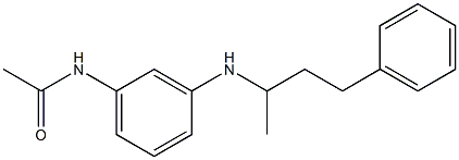 N-{3-[(4-phenylbutan-2-yl)amino]phenyl}acetamide Struktur